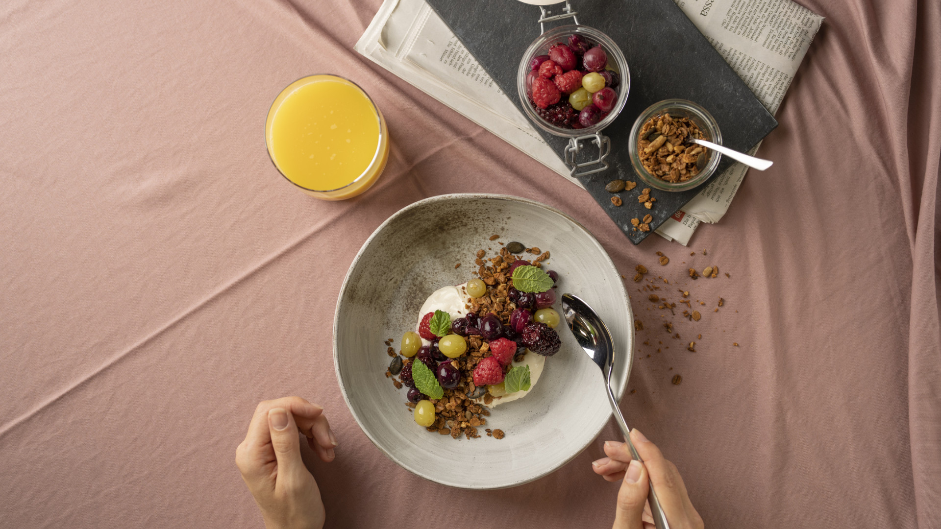Granola: Rezept für selbstgemachtes Knuspermüsli