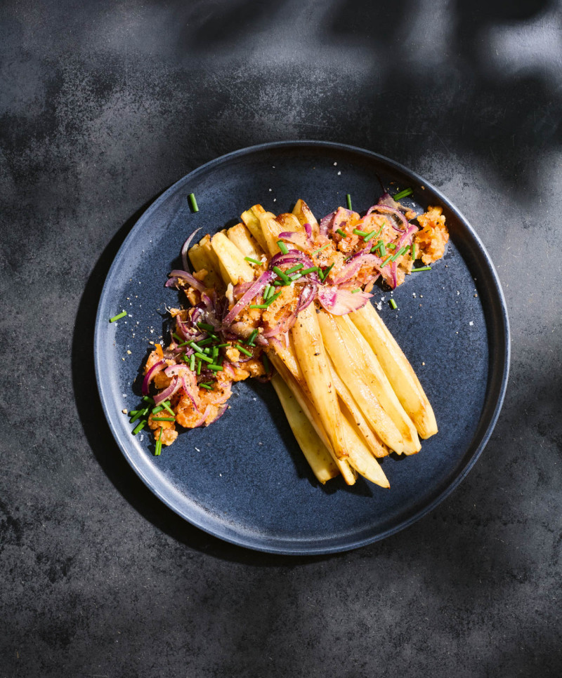 Schwarzwurzel aus der Pfanne 