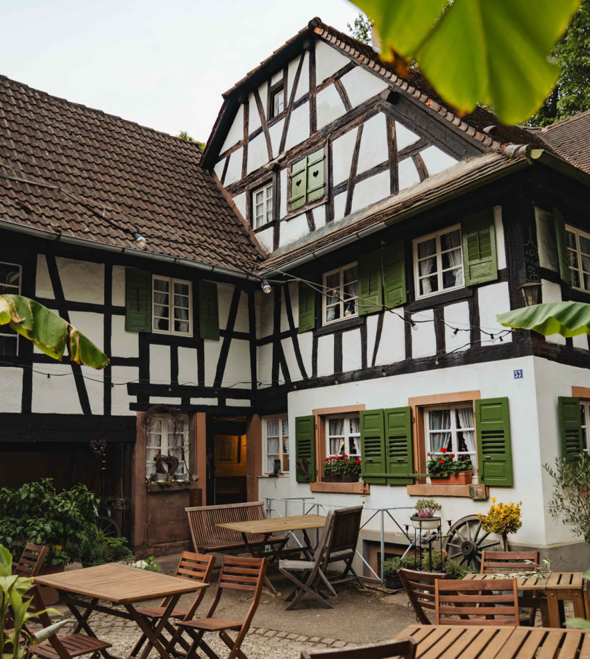 Der Innenhof eines typisch badischen Hofes.