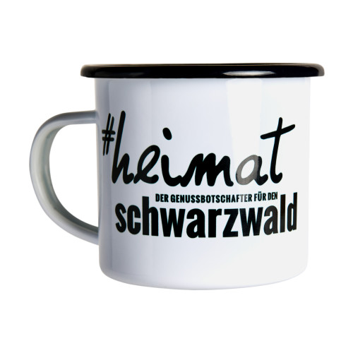 Heimat Schwarzwald Emaille Tasse