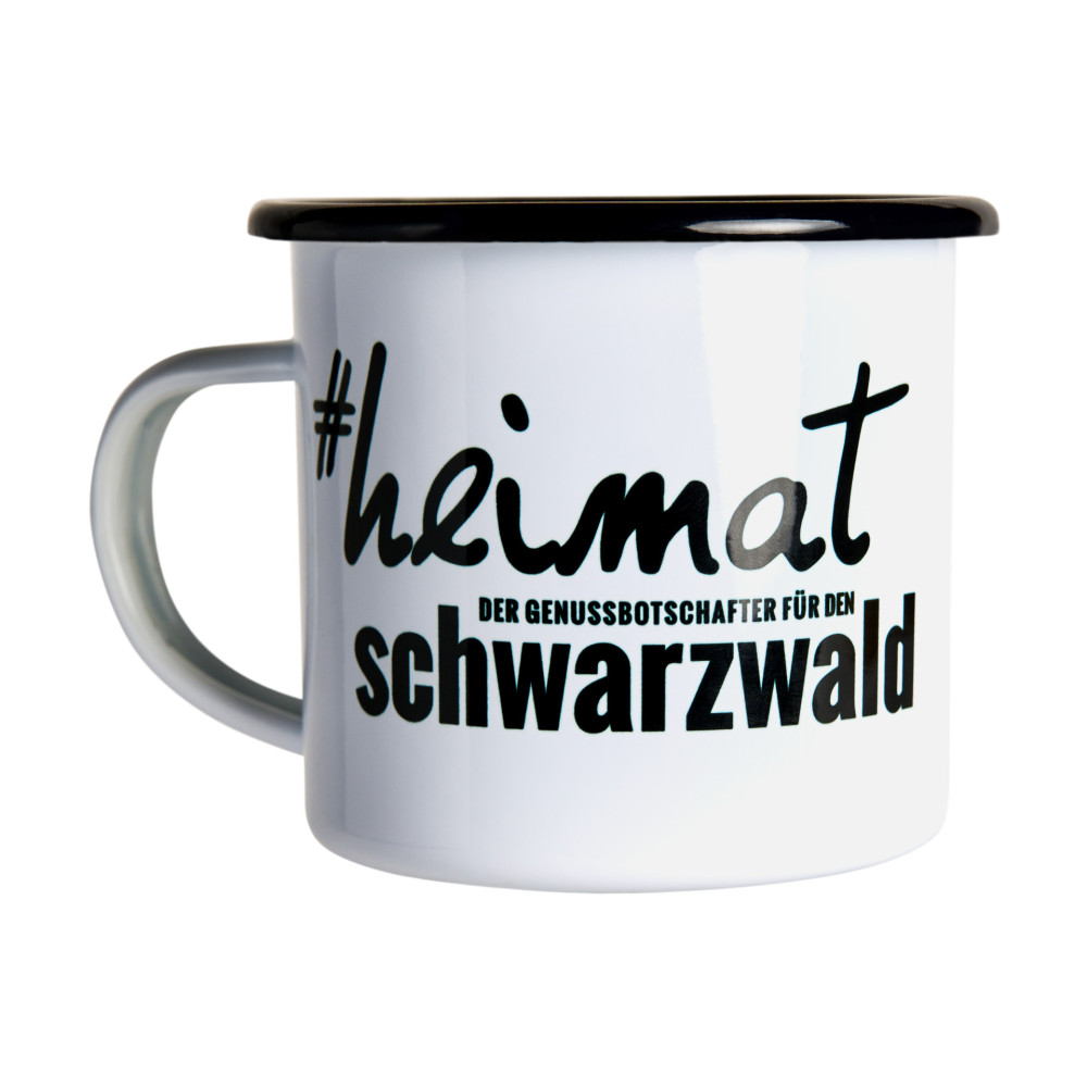 Heimat Schwarzwald Emaille Tasse