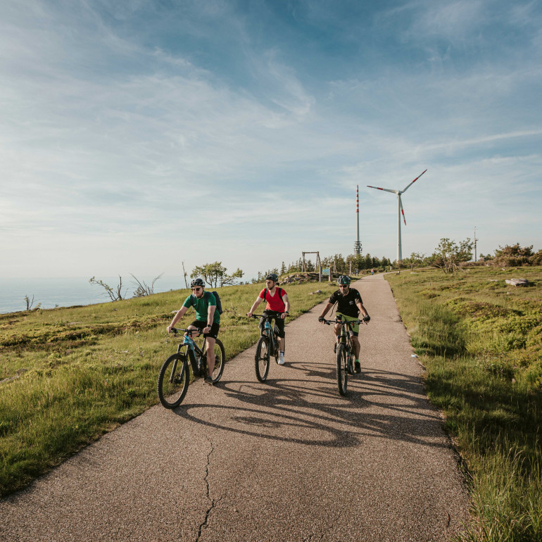 Radfahrer im Schwarzwald