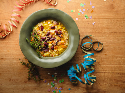 Narrhaftes in die Schüssel - badische Bohnesupp'