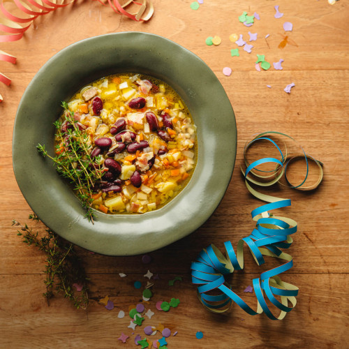 Narrhaftes in die Schüssel - badische Bohnesupp'