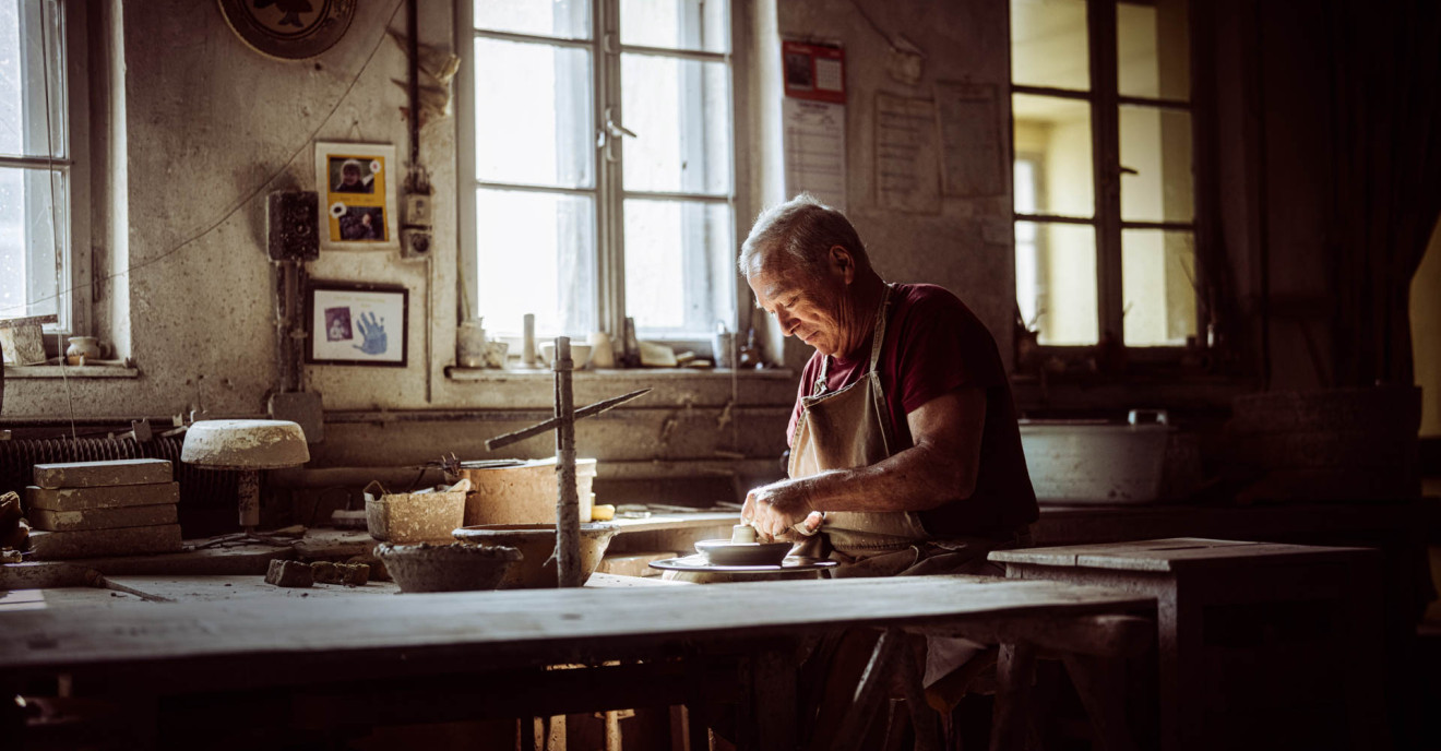 Töpfer Soufflenheim Handwerk und Keramik aus dem Elsass