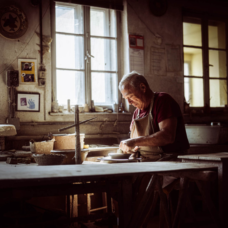 Töpfer Soufflenheim Handwerk und Keramik aus dem Elsass