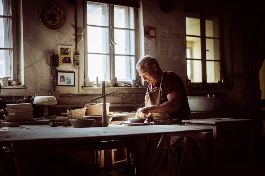 Töpfer Soufflenheim Handwerk und Keramik aus dem Elsass