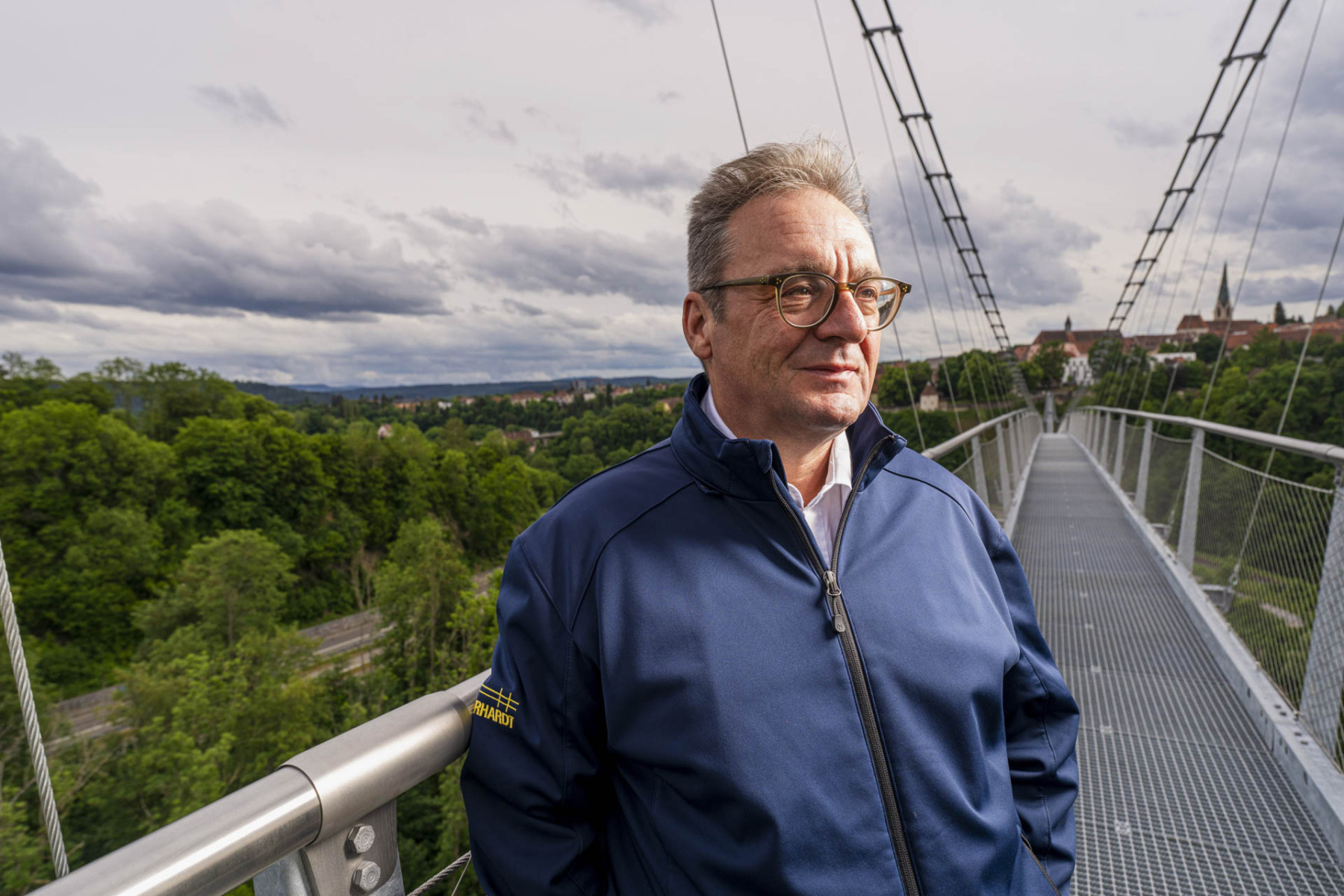 Günter Eberhardt auf der Neckarline in Rottweil.