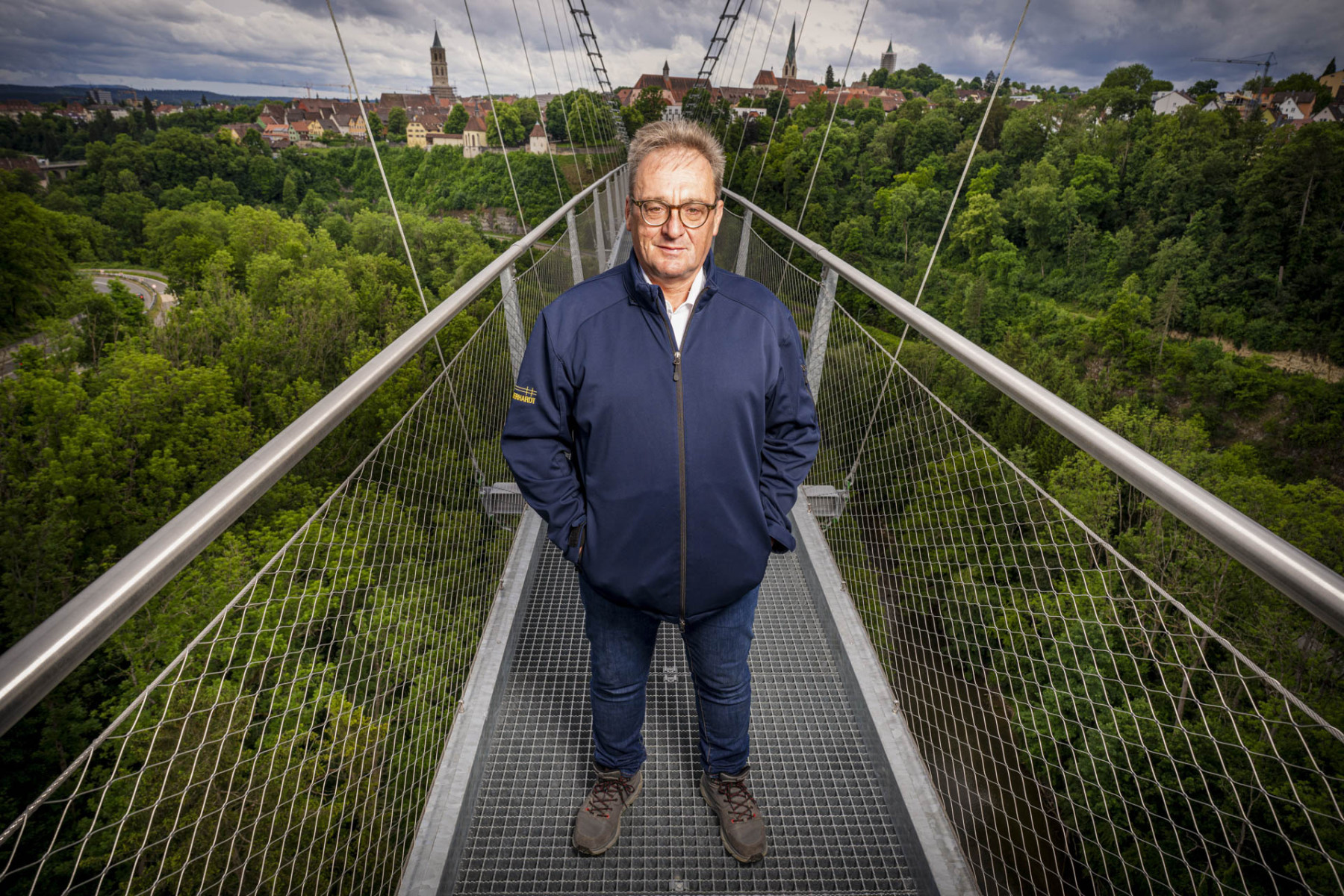 Günter Eberhardt auf der Neckarline in Rottweil.
