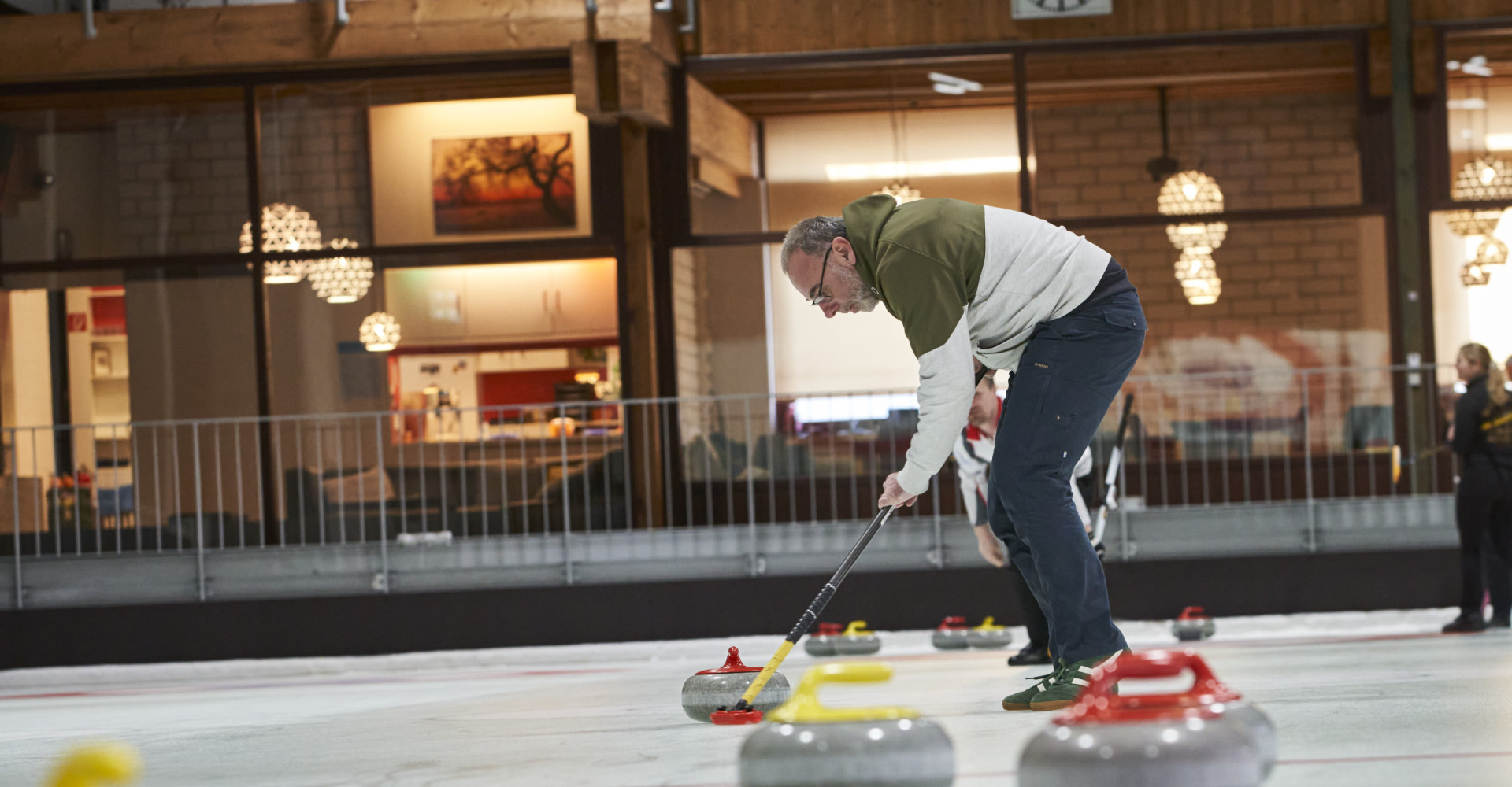 Pascal Cames beim Curling