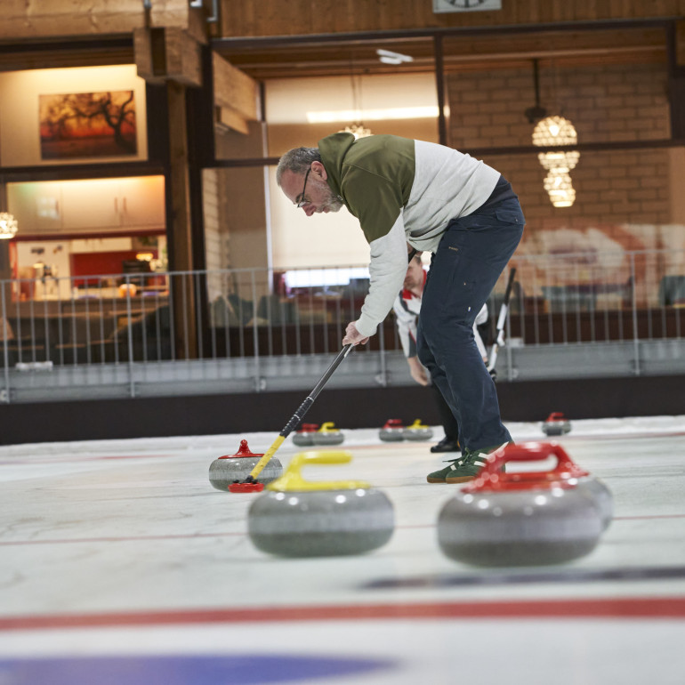 Pascal Cames beim Curling